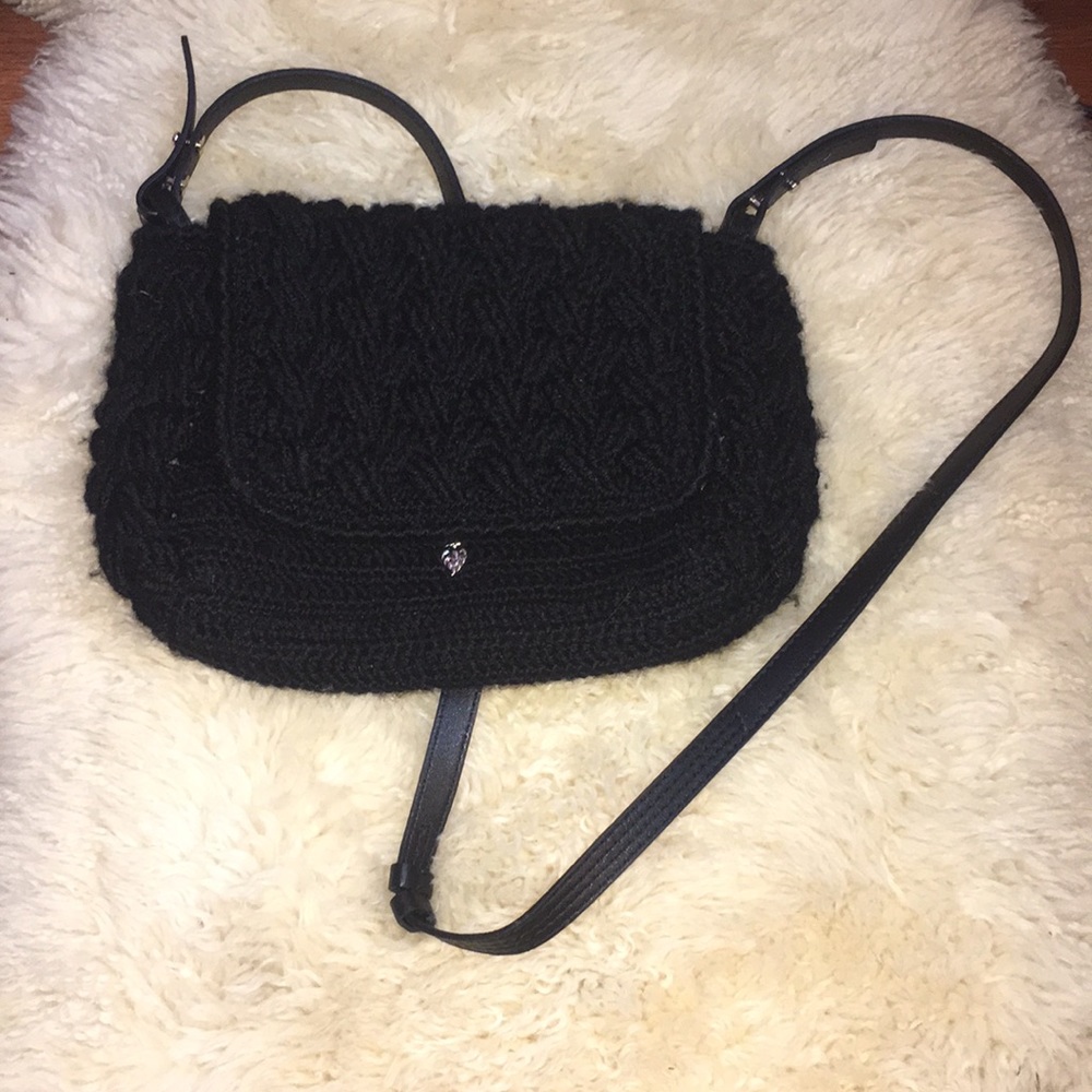 Helen Kaminski Crochet and Leather shoulder bag!